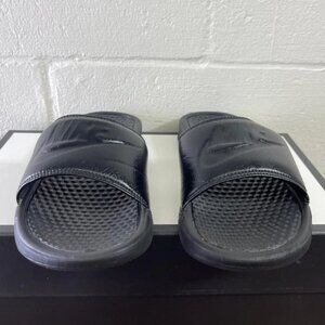 Nike Black Benassi JDI 343880-001 Black Slides Sandals Slip On Men's 7 US/6 UK